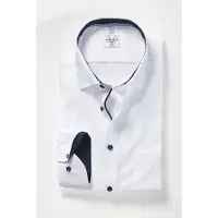 MARVELIS Langarmhemd Businesshemd, New-Kentkragen, Modern Fit