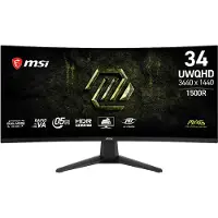 MSI Monitor MAG 346CQDF E20 34" UltraWide QHD 200Hz Rapid VA Curvo HDR Ready