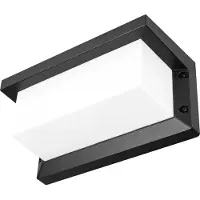 MasterLed Außenleuchte LED Wandleuchte Lagos E27 max 40W Schwarz – IP44 – Moderne Wandlampe für Haus, Garten & Terrasse