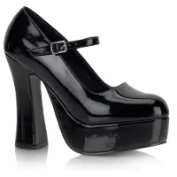 DemoniaCult DOLLY-50 Damen Pumps von , Schwarz Lack , EU 39, US 9