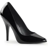 Pleaser SEDUCE-420 Damen Pumps von , Schwarz Lack , EU 46, US 16