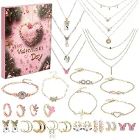 Merkloos Adventskalender mit Schmuck für die Feiertage