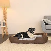 Markenlos Hundebett Hochwertiger Komfort - Braun, Größe L