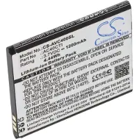 AccuCell Akku nur passend für Archos AC40CTI 55,64x47,85x4,62mm, Archos 40C Titanium 3,7 Volt, 1200mAh, 4,4Wh