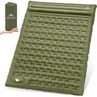 Markenlos Schlafmatte für 2 Personen - 196 x 140 cm, selbstaufblasend, 12 cm dick