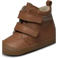 Naturino Lauflernschuh "WIGGHI VL", Mädchen, Gr. 22, Warmfutter, braun (cognac), Nappaleder, Schuhe Lauflernschuh, Barfußschuh mit Warmfutter, Größenschablone zum Download