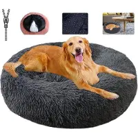 Markenlos Hundebett – Rundes, gemütliches Hundekissen