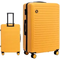 Markenlos Wings COOT Reisekoffer 28 Zoll Hartschale ABS+ mit Zahlenschloss und 360° Doppelrollen – großer Koffer L 97L stabil leicht