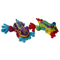 Dromader Bunter Tropischer Frosch Plüschtier 25cm
