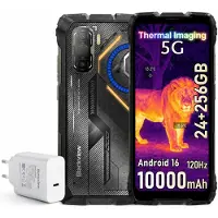 Blackview ROCK 3 Outdoor handy incl 45W Ladegerät, 32+256GB, Android 16, 108MP, 10000mAh, kabelloses Laden,Thermal Imaging, NFC, IP68/IP69K