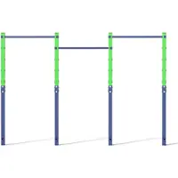 KOMFOTTEU Klimmzugstange, Reckstange aus aus verzinktem Stahl bis 330 kg, 80-172 cm höhenverstellbare Turnstange für Jugendliche & Erwachsene, Turnreck mit Bodenanker für Garten & Hof
