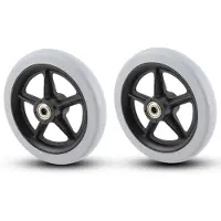 Merkloos Solidchoice – 6-Zoll-Vorderräder für Rollstühle – Rutschfeste Ersatzreifen für Rollatoren