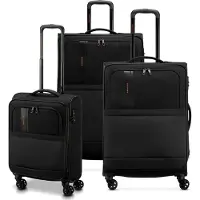 LTPRTZ Kofferset Metropolitan TRAVEL (Groß, Mittel, Kabine) Schwarz