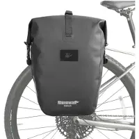 Rhinowalk Fahrrad Gepäckträgertasche Wasserdicht 6/12/20/25L Rolltop Seitentasche