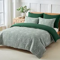 Merkloos Tropisches Blätter Bettbezug-Set von 200 x 200 cm
