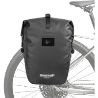 Rhinowalk Fahrrad Gepäckträgertasche Wasserdicht 6/12/20/25L Rolltop mit Schultergurt 840D Nylon TPU