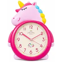 Dripio Einhorn-Wanduhr, stille Quarzuhr, 36x25 cm, 20 cm Zifferblatt