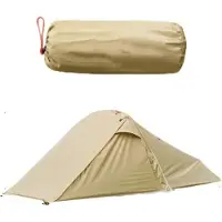 Markenlos Tunneltent Wasser- und Winddicht - Schnelle Installation - Für 2 Personen - Beige