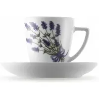 Lubiana Beata Tasse mit Untertasse Espresso 200 ml Lavendel