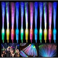 OEM 12 Stuks Fiberglas LED Lichtstaven und -Bälle für Party, Geburtstag und Weihnachtsdekoration
