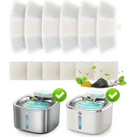 Oneisall 6 Stück Ersatzfilter für 3,5L Edelstahl Katzenbrunnen Modell PW04