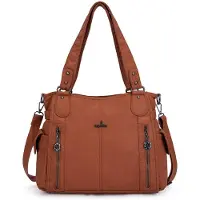 Merkloos Damen Handtasche Hobo Bag mit Geräumigem Innenraum