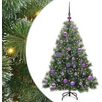 vidaXL Künstlicher Weihnachtsbaum Grün 120 cm PE und PVC