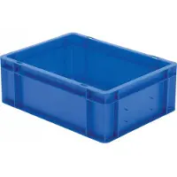 LA-KA-PE LA KA PE Transportstapelkasten blau L400xB300xH145mm Wände / Boden geschlossen PP - TK 400 /145-0