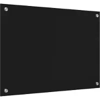 Syfax Küchenrückwand Schwarz 70 x 50 cm Gehärtetes Glas