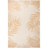 Syfax Outdoor-Teppich Flachgewebe 160x230 cm Blattmuster