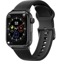 Ice Watch Smartwatch mit AMOLED Display Connected Watch mit Silikonarmband 22 mm und vielen farbigen Zifferblättern Schwarz