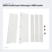 Markenlos Kühlkörper Professionelles Design - DDR5 Speicher Kühler - Einfache Installation - Schnelle Wärmeleitung - Aluminiumlegierung - Effiziente Wärmeabfuhr