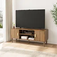 Dripio TV-Ständer 120 cm, Mid-Century-Design, für TVs bis 55 Zoll