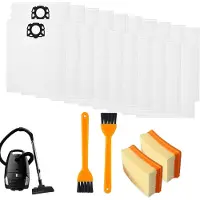 Dripio Staubsaugerbeutel 20 Stk. + 2 Filter + 2 Bürsten für Kärcher WD4–WD6