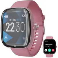 Techmade Smartwatch Buytech Gamma Touchscreen Bluetooth-Anrufe 80 Sportmodi Herzfrequenz und SpO2 Schlaftracking SOS-Funktion für iOS Android Rosa
