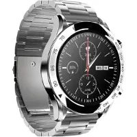 HiFuture FutureGO Pro Smartwatch Smarte Uhr Edelstahl für Herren und Damen Wasserdicht Herzfrequenz-Monitor Lange Akkulaufzeit Touchscreen Full HD