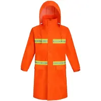 Merkloos Wasserdichte Regenjacke für Herren – leicht und atmungsaktiv mit Kapuze – Orange