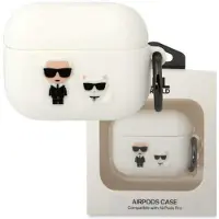 Karl Lagerfeld Silicone Karl & Choupette - Etui AirPods Pro (biały)