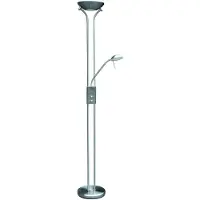 Rabalux 4075, Chrom, Wohnzimmer, Studie, Glas, Metall, IP20, R7s, LED