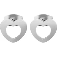 Adelia´s Paar Ohrstecker "Ohrringe – Ohrstecker Herz aus Edelstahl" Schöne Geschenkidee zum Jubiläum