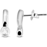 Adelia´s Paar Ohrstecker "Ohrringe – Ohrstecker aus 925 Silber mit Zirkonia" Ein kleines Geschenk mit großer Wirkung