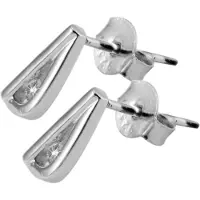 Adelia´s Paar Ohrstecker "Ohrringe – Ohrstecker aus 925 Silber mit Zirkonia" Eine schöne Geschenkidee für jeden Anlass