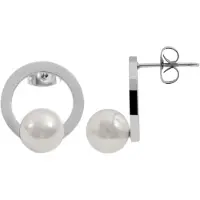 Adelia´s Paar Ohrstecker "Ohrringe – Ohrstecker aus Edelstahl mit Perle" Zum Verschenken an Menschen, die Ihnen am Herzen liegen