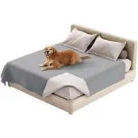 Merkloos Doppelseitiges Hundebett – Hellgrau und umkehrbar