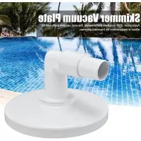 Markenlos Effiziente Schwimmbadablauf-Skimmer mit 90° Bogen, 18,5 cm Skimmerplatte zur Reinigung von Schwimmbädern, Whirlpools und Brunnen