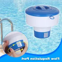 Markenlos Dosierfloat für Schwimmbäder - Großer 18 cm Chlorfloat, schwimmender Chlordispenser und Bromtabletten für die Schwimmpflege und Spas