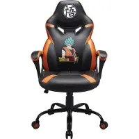 Dripio Dragon Ball Z Gaming-Stuhl, ergonomisch, höhenverstellbar, schwarz