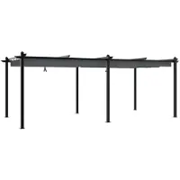 Selius Gartenpavillon mit ausziehbarem Dach – 3 x 6 Meter – Aluminiumrahmen