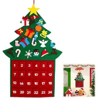 Merkloos Adventskalender mit Weihnachtsbäumchen und 24 Tüten