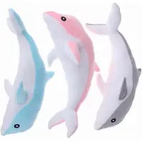 Merkloos Set mit 3 Delfin-Plüschfiguren – Weich und kuschelig – 30 cm